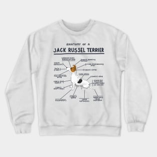 Anatomy of a Jack Russel Terrier Crewneck Sweatshirt